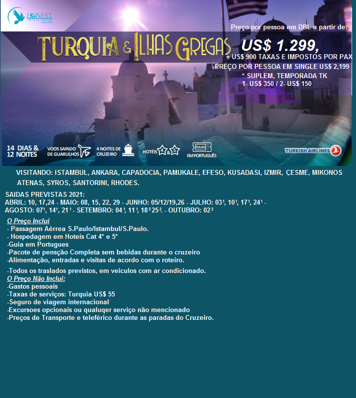 TURQUIA E ILHAS GREGAS